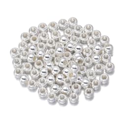 20-100Pcs/Lot 4-14mm High Quality CCB Round Beads Big Hole Bead Spacer Loose Bead For DIY Crafts Ornamen Making Clothing Accesso