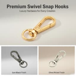 10-100pcs 9mm Metal Buckle Swivel Clasp Bag Strap Carabiner Spring Clip Keychain Snap Hook Webbing Hardware Accessory