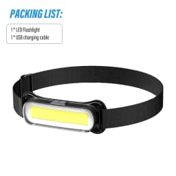 Super bright COB fishing headlamp Portable work light Outdoor searchlight with COB extra large floodlight and lightweight design