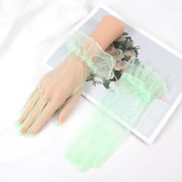 Sexy Transparentes 10 Colors Mesh Tulle Gloves Spring Summer Party Dancing Dress Wedding Thin Gloves Lolita Style Accessories