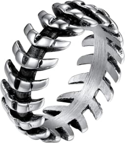 U7 Stainless Steel Big Rings for Man Bird Goat Octopus Shark Serpent Snake Bone Charm Size 7-14 Rock Punk Animal Skull Jewelry