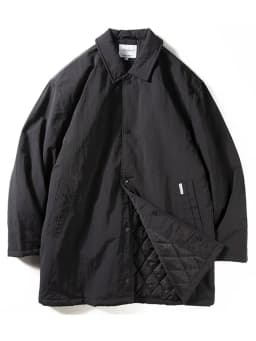 Men's Cotton Jacket Winter Lightweight Waterproof Mid-Length Warm Cotton Filled Casual Simple Turn-down Collar Coat