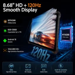 AGM PAD P3 Global Tablet 8.68" Pad PC 120Hz 6GB RAM 128GB ROM Pad PC Android 16 7200mAh MAh Battery 4G LTE Tablet With Stand