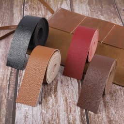 Microfiber Leather Tape Lychee Patte Soft Leather Cord for DIY Handmade Jewelry Bag Accessories Clothing Belt (2 Meters/Pieces)