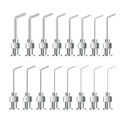 1-inch 45 degree bent metal injection needle tube, stainless steel dispensing needle, dispensing needle distributor accessories