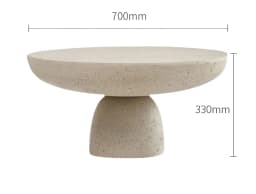 nordic mushroom style round side table designer japanese wabi sabi coffee tables combination