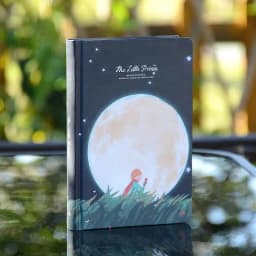 Color Page Illustration Cute Notebook Beautiful Diary Student Hardcover Notepad