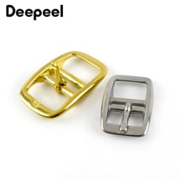 2/5Pcs Solid Brass Belt Buckle 304 Stainless Steel Bag Pin Buckles Adjuster Waistband Slider Clasp DIY Leather Craft Accessories