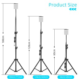 VN 1680 Lumen Portable LED Work Lights with Stand Telescoping Tripod Outdoor Light Powered by USB 5V Camping Lanterns