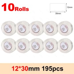 Niimbot D11 D110 White Paper Rolls Thermal Label Printer Waterproof Self Adhesive Tapes 15mmx30mm D101 Label Sticker 3/5/10Rolls