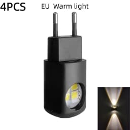 AITHEA Mini LED Night Light EU US Plug Dusk to Dawn Sensor Energy Saving Wall Lamp for Bedroom Bathroom Hallway