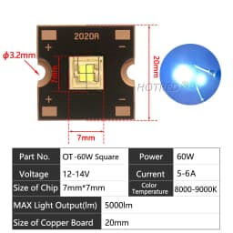 12V 36V LED Stage Light Chip 40W 60W 80W 120W 150W 200W 300W 400W Cold White Luminous For Moving Head Disco DJ Lamp Accessories