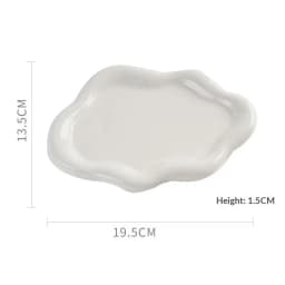 Simple Jewelry Storage Tray Creative Cloud Shapes Electroplated Jewelry Earrings Ring Display Desktop Dish For Women