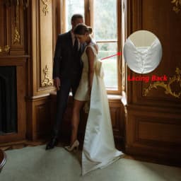 DREAM Customized Short Mini Satin V Neck Bridal Gown Large Bow Open Back Sleeveless Above Knee Length Wedding Party Dresses 2026