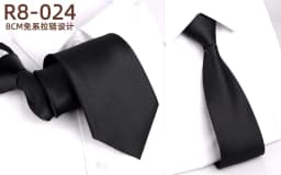 NEW Mens Retro Zipper Ties for Men 8CM Neck Tie Solid Striped Fashion Blue Neckties Men's Automatic Zipper Tie Red Lazy Ties