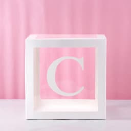 1st Birthday Transparent Alphabet Balloon Box Wedding Custom Name Decor One Birthday Party Decorations Kids Baby Shower Boy Girl