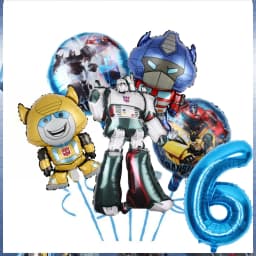 Transformation Birthday Party Decoration Plates Tablecloth Shape Shifting Robot Balloon Backdrop Baby Shower Kids Party Supplies
