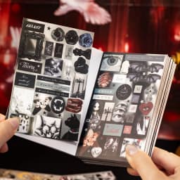 Dark Gothic Style Die Cut Stickers Book 20/40 Sheets Retro Cartoon Handmade Decorative Scrapbooking Diary Stationery Supplies