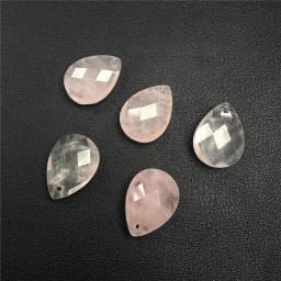Water Drop Shape Stone Charms Faceted Amazonite Pendant Natural Gems Crystal Charms For Jewelry Making DIY Necklace 13x18mm