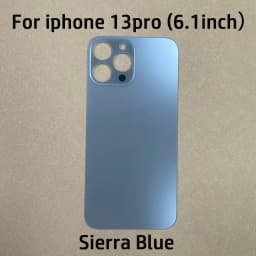 Back Cover Glass For iPhone 13 Pro /13 Pro Max, Rear Battery Door Housing Replacement Repair Part