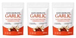 Odorless Aged Garlic Extract Softgels, 600mg AGE with 50mg CoQ10 Ubiquinol, Standardized S-Allyl Cysteine, Lifestyle, 60 Count