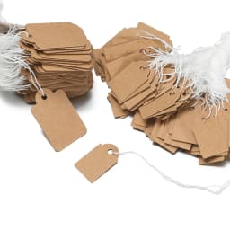 100pcs/lot Price Label Tags String Tie Watch Jewelry Display Merchandise Price Label Paper Cards Rectangular Blank Price Tag