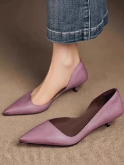 Petite French-style cats with commuting work shoes Spring and Autumn new popular pointed toe stiletto heels for women