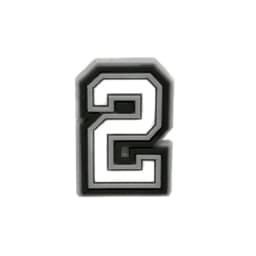 1 Piece Charms Decorations Numbers 0 To 9 Shoe Accessories Black White Pvc Ornament Pins Friend's Holiday Party Gift