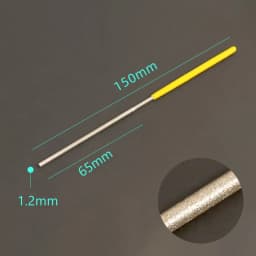 Ultra-fine Diamond Cylindrical File 1.0/1.2/1.5/2.2/3.8/4.8/5.8mm Diameter Reaming File Grinding Tool Jade Alloy Assorted File