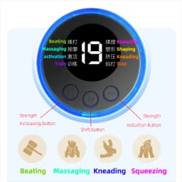 EMS Electric Massager Tens LCD Display Neck Stretcher Cervical Vertebra Massage Patch for Muscle Pain Relief Shoulder Relaxation