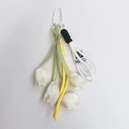 New Fresh Style Tulip Flower Bag Charm High Aesthetic Keychain Handbag Decorative Nylon Lanyard Sweet Spring Style