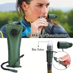 Tactical Water Backpack 3L Military Hydration Bladder Camping Hiking Water Bag Outdoor Sports Gear for Men Women