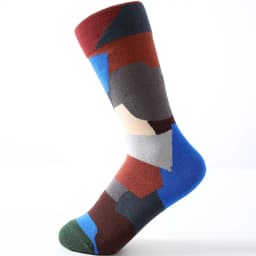 Combed cotton new lighthouse retro Japanese tide socks men and women embroidered mid-tube socks