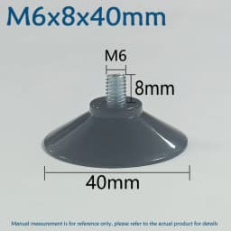 M4 M5 M6 M8 Transparent Suckers With Screw PVC Plastic Sucker Pad Holder Turn Nut Glass Table Tops Storage Tool Hooks