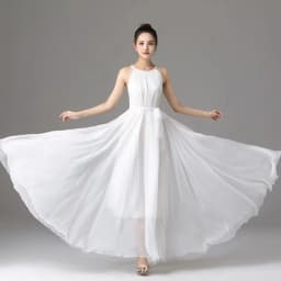 New Summer Chiffon Extra Long Large Swing Dress Women Solid Chiffon Beach Dress Summer Bohemian Maxi Dress Ladies Party Vestidos