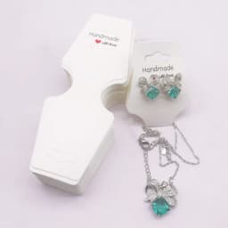 50 Pcs Jewelry Cards, Folded with Adhesive, Self-Adhesive Hanging Card, Jewelry Display Card