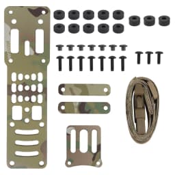 Hunting Metal Modular Pistol Holster Adapter for QLS Platform Drop Leg Band 3 Hole Adjustable Quick Release Adapter