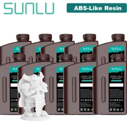 SUNLU 10KG ABS-Like/ Standard / Water-Wash/ 14K High Precision Resin 405nm Rapid UV-Curing Photopolymer Resin 1KG/Bottle