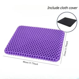 Gel Seat Cushion Double Thick Egg Gel Summer Cushion for Pressure Relief Breathable Chair Pad Car Seat Office Chair Soft Cushion