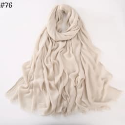 95 Colors Soft Cotton Viscose Scarf Rayon Material Muslim Hijab Mid Eastern Plain Solid Color Headscarf With Tassel