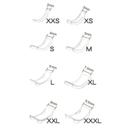 1 Set 8 Sizes Silicone Invisible Ring Size Adjuster For Your Ring Tighten Reducer Ring Sizer Spacer Rings Guard