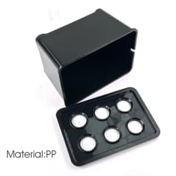 White/Black Hydroponic Grow System Hydroponic Box 6-Hole Nursery Pot for Garden Indoor Plants Vegetable Soilless Culture Planter