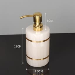 White Onyx Natural Marble Bathroom Accessories Set Gold Luxury Soap Dispenser Soap Dish Tray Toothbrush Holder Bathroom Set