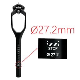 2026 BALUGOE High-Strength MTB Seat Pole Carbon Fiber Highway Seat Tube Hollow Broken Wind Competition Tube Riding Accessories