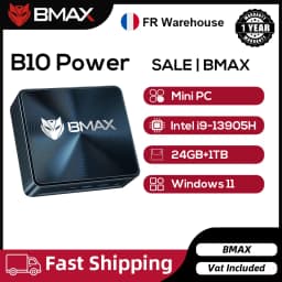 Bmax B10 Power Mini Pc Intel Core I9-13905H 24Gb RAM 1Tb SSD Wifi Bluetooth USB HDMI Type-C Windows 11 Pro