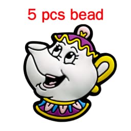 5pcs Silicone Pacifier Chain Cartoon Beads Baby DIY Care Nipple Chain Ornaments Parts