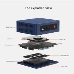 Beelink MINI S13 Mini PC Intel Twin Lake N150 12GB LPDDR5 512GB SSD Win11 Wifi6 1000M LAN Desktop Mini Computer