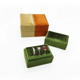 Velvet 3 Slots Ring Box Jewelry Display Holder Portable Ring Storage Organizer Case for Rings Jewelry Gift Box for Women