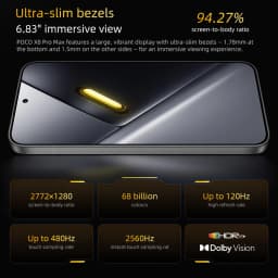 POCO X8 Pro Max 256GB 512GB Cellphone 6.83" 1.5K 120Hz Display Dimensity 9500s NFC 8500mAh 100W HyperCharge 50MP Global Version