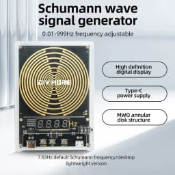 0.01-99999HZ Schumann Wave Generator Pure Sine Frequency Modulation Resonance Ultra-Low Frequency Pulse Signal Generator